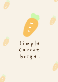簡單的胡蘿蔔米色