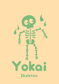 Yokai skeleton Pale cream