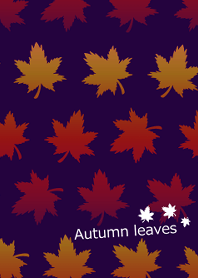 Gradation autumn leaves