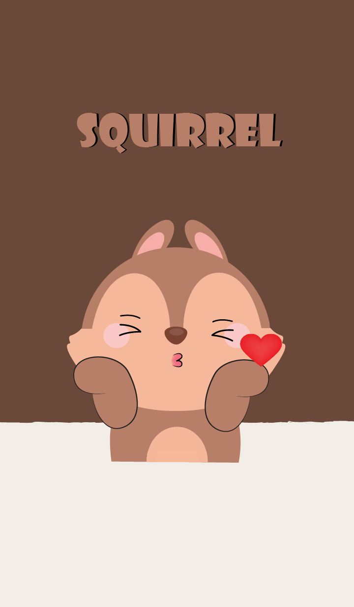 Love Love Cute squirrel Theme