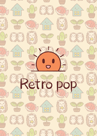 Retro pop motif