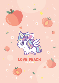 Unicorn Love Peach Cutie