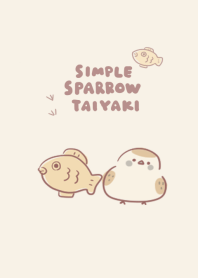 simple Sparrow Taiyaki beige.
