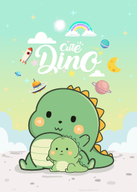 Dinosaur Pastel Green