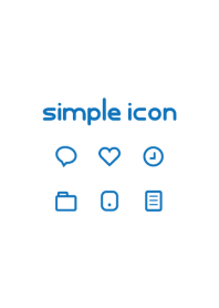 Simple icon [White&Blue] No.115