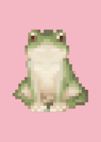 Frog Pixel Art Theme  Pink 05