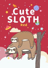 misty cat-sloth Galaxy red