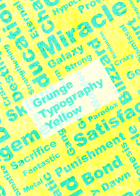 Grunge Typography Yellow-Green