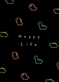 小恐龍. black neon