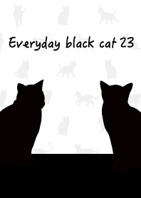 Everyday black cat23!