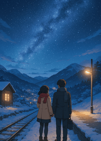 Winter Stars Silent Night