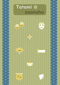 Japanese tatami / hemp leaf2