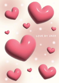 หัวใจ แดง พาสเทล เรียบง่าย - จาจา