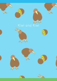 Kiwi and Kiwi2 on blue