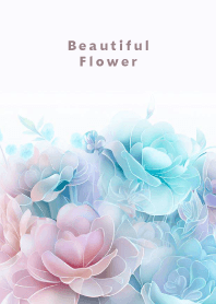 Beautiful Flower-PINK&BLUE- 14