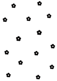 flower pattern (black white)