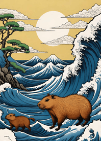 Ukiyo-e - Capybara 4832F6