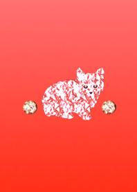 幸運を呼ぶオレンジダイヤ猫