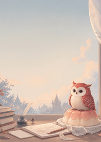 Scarlet Owl Peach Pudding Desk