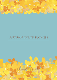 Autumn color flowers - matblue-