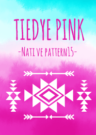 Native pattern_15_ Tiedye pink