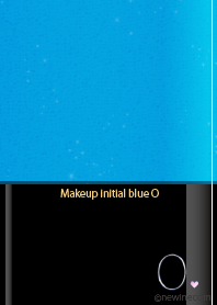 Makeup initial blue O