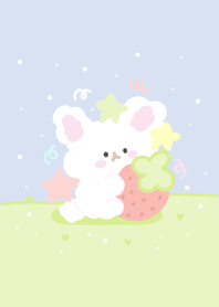 Happy pastel rabbit 1