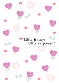 Little purple heart flowers 9