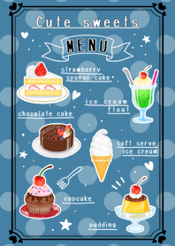 Cute sweets! -dusty blue- Revised