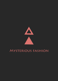 神秘簡約粉色三角型