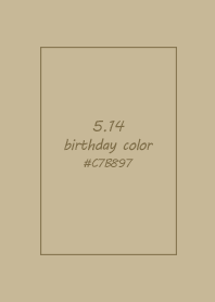 birthday color - May 14