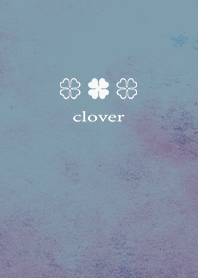 Beige Blue : watercolor & lucky clover