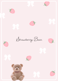 pink Simple Strawberry Bear 03_2