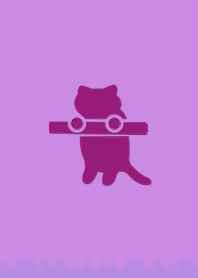 Pictogram of a cat with a stick 2