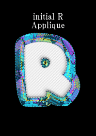 initial R Applique