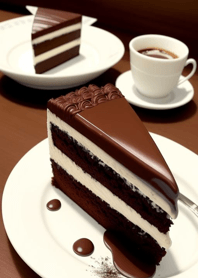 午後咖啡時光 巧克力蛋糕 ZbNqp
