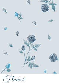 Flower 002-2 (rose/Blue)