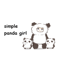 Simples Panda Uma menina