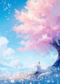 在仙境の櫻花白狐❤️