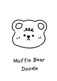 muffin bear doodle
