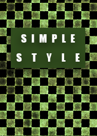 Broken green check Simple style