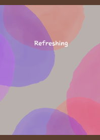 Watercolor bleed3 on brown