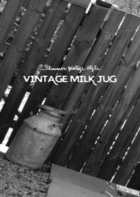 Vintage Milk Jug Black & White