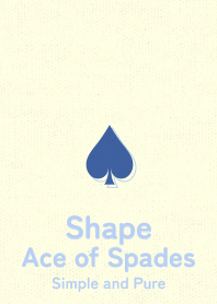Shape spades  Hidrange blue
