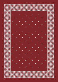 シンプルな サークル パターン 赤 白