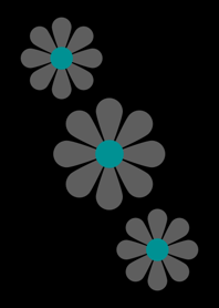 Black Flower [ Black ] No.1-2