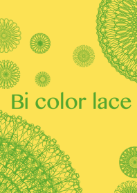Flowers and lace ribbon-bi color-