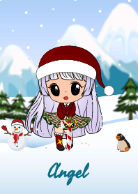 Angel snowy girl