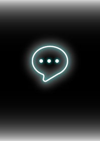 ネオン シンプル-ブラックホワイト