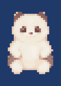 Tema Panda Pixel Art Bege 05